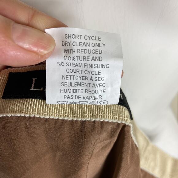 Lida Baday Lace Midi Skirt Size 6 Beige Tan Floral A Line Flared - Picture 9 of 10